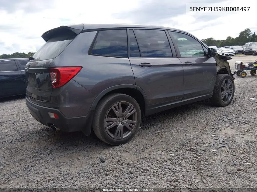 2019 HONDA PASSPORT VIN 5FNYF7H59KB008497 — фото 4