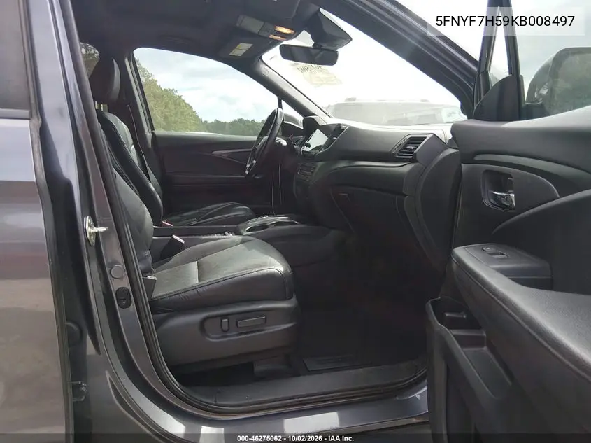2019 HONDA PASSPORT VIN 5FNYF7H59KB008497 — фото 5