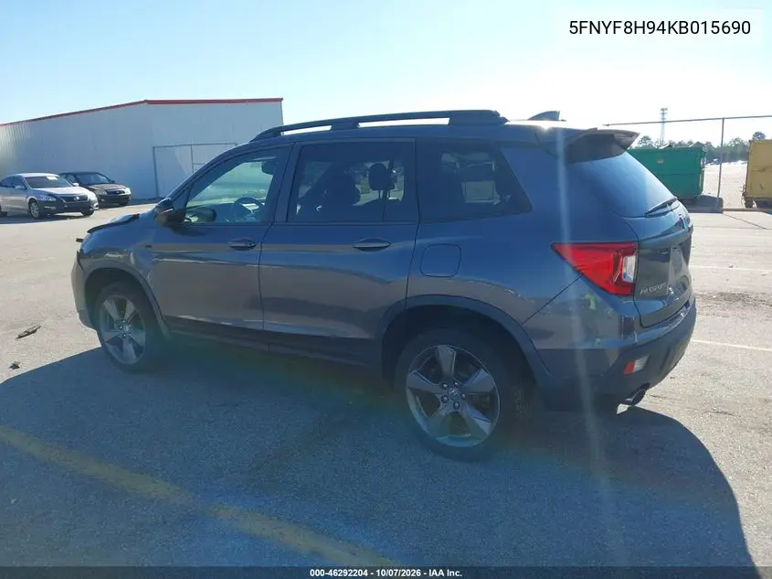 2019 HONDA PASSPORT VIN 5FNYF8H94KB015690 — фото 3
