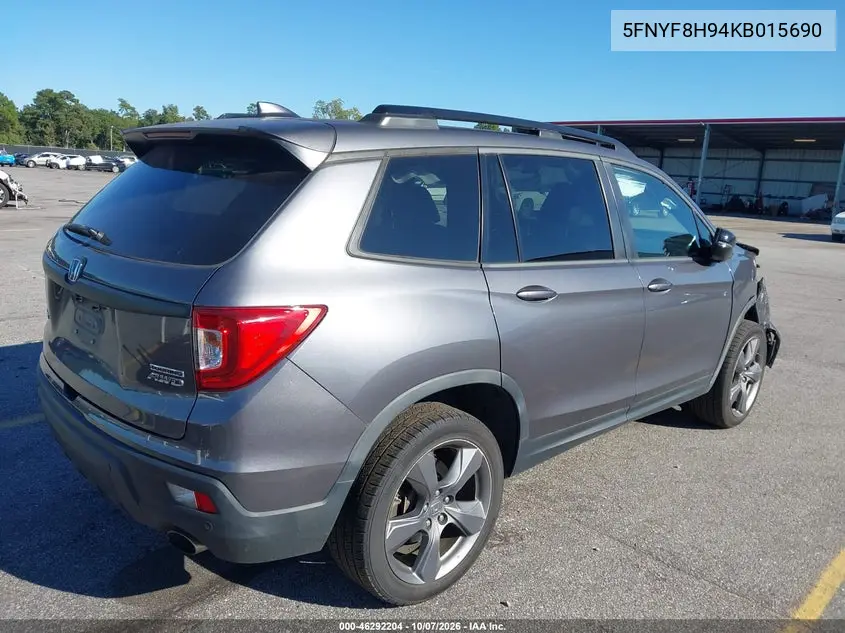 2019 HONDA PASSPORT VIN 5FNYF8H94KB015690 — фото 4
