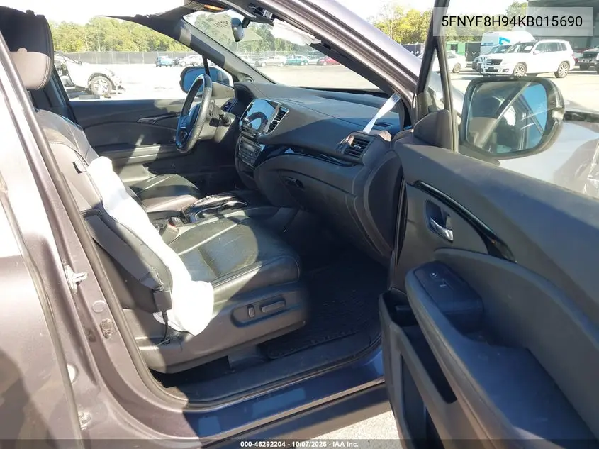 2019 HONDA PASSPORT VIN 5FNYF8H94KB015690 — фото 5