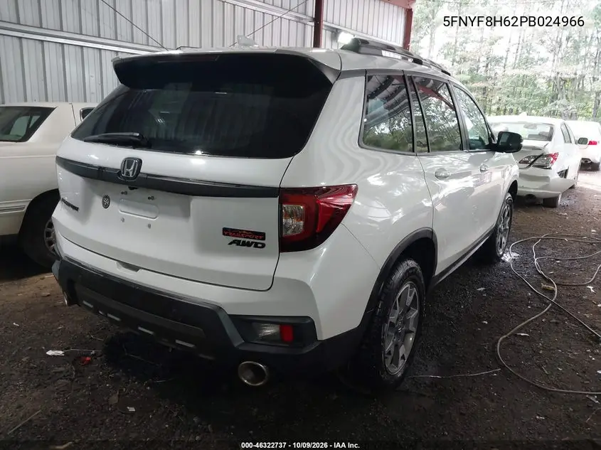 2023 HONDA PASSPORT VIN 5FNYF8H62PB024966 — фото 4