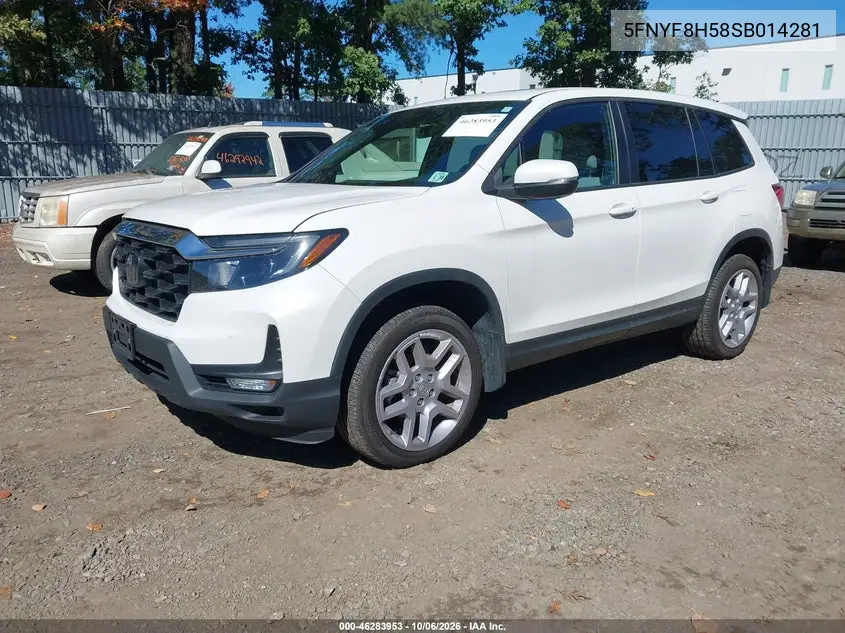 2025 HONDA PASSPORT VIN 5FNYF8H58SB014281 — фото 2