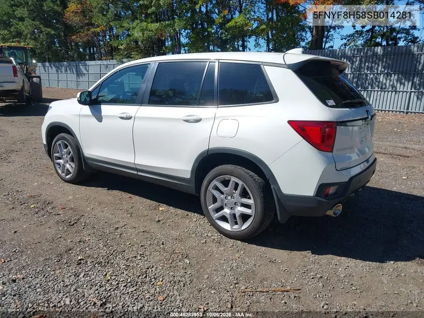 2025 HONDA PASSPORT VIN 5FNYF8H58SB014281 — фото 3