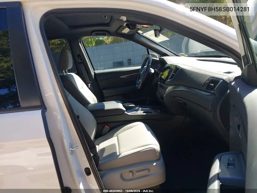 2025 HONDA PASSPORT VIN 5FNYF8H58SB014281 — фото 5