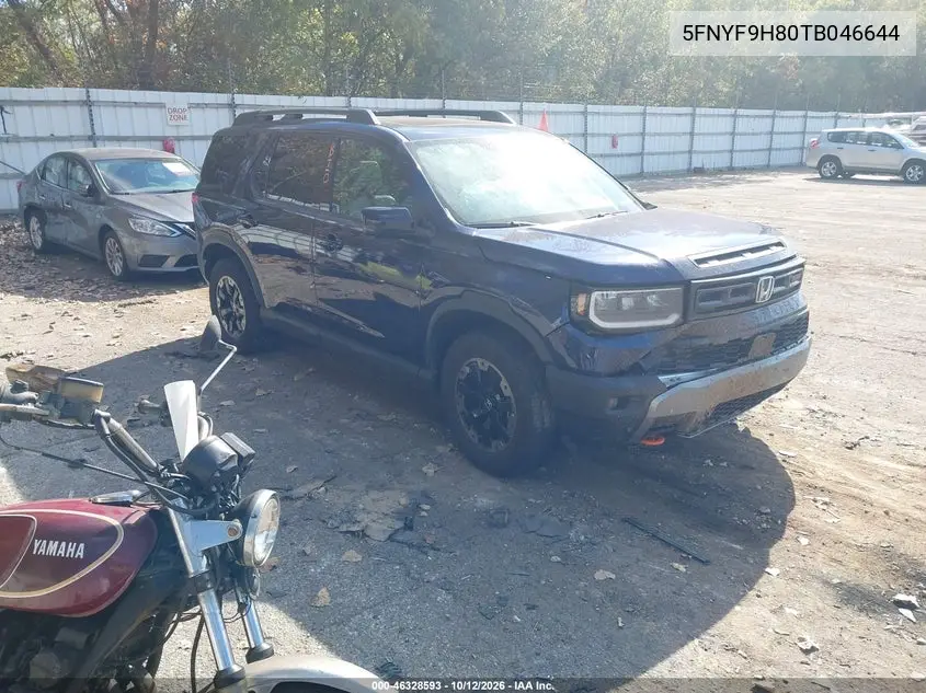 HONDA PASSPORT 2026, VIN 5FNYF9H80TB046644