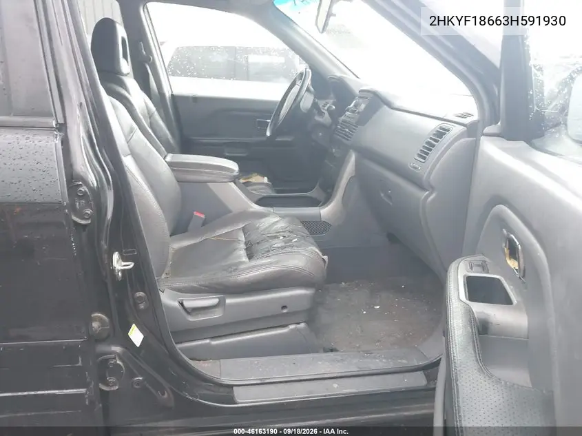 2003 HONDA PILOT VIN 2HKYF18663H591930 — фото 5