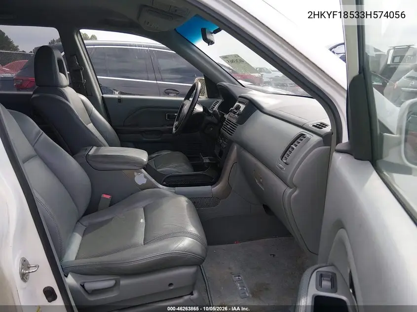 2003 HONDA PILOT VIN 2HKYF18533H574056 — фото 5