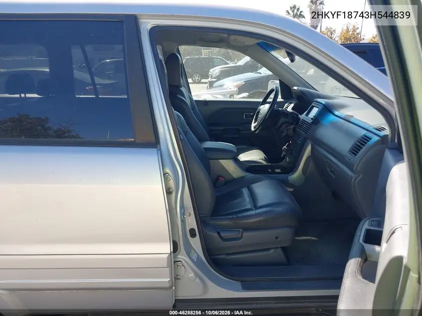 2003 HONDA PILOT VIN 2HKYF18743H544839 — фото 5