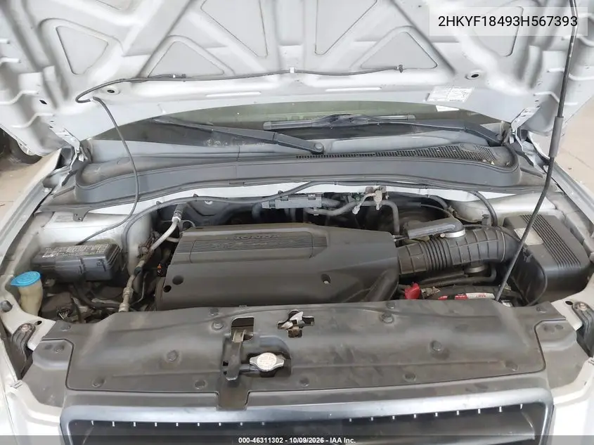 2003 HONDA PILOT VIN 2HKYF18493H567393 — фото 10