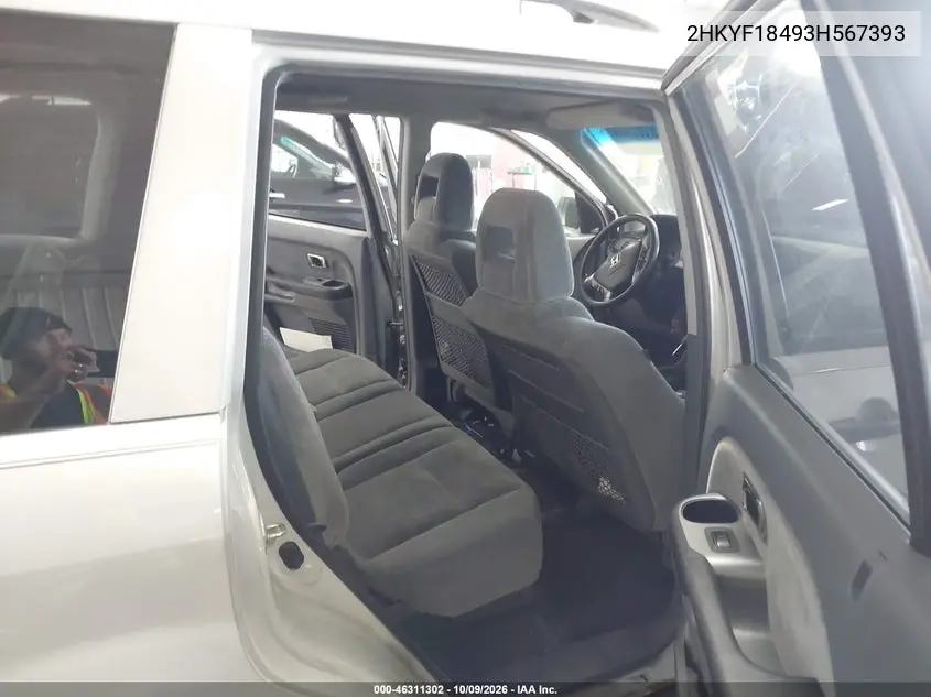 2003 HONDA PILOT VIN 2HKYF18493H567393 — фото 8