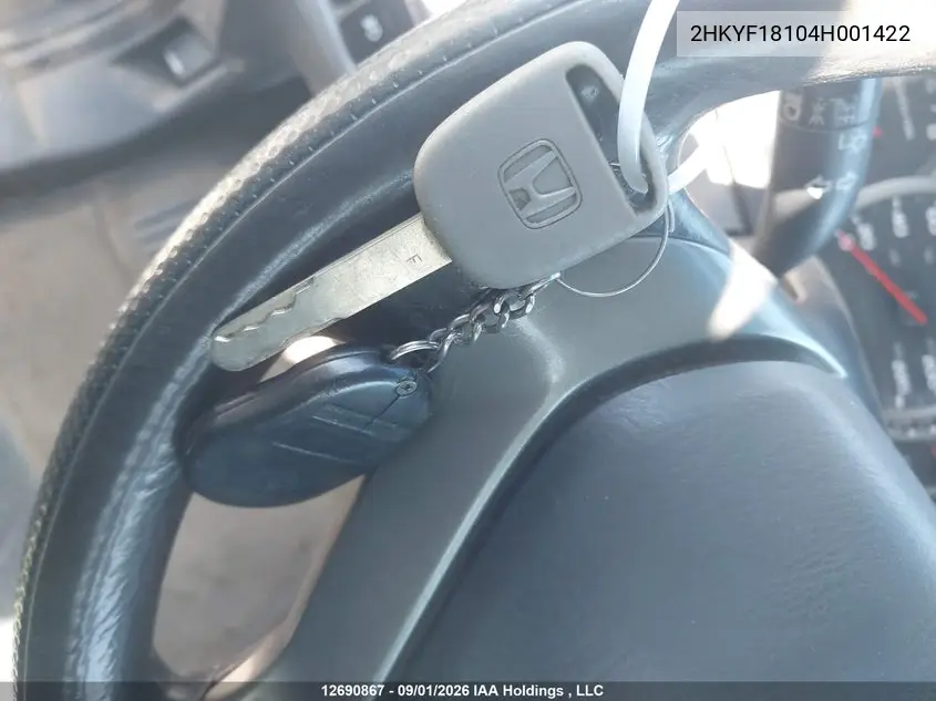 2004 HONDA PILOT VIN 2HKYF18104H001422 — фото 11