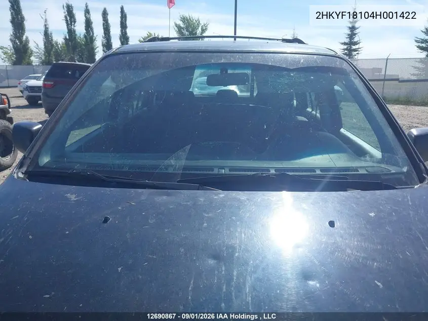 2004 HONDA PILOT VIN 2HKYF18104H001422 — фото 17