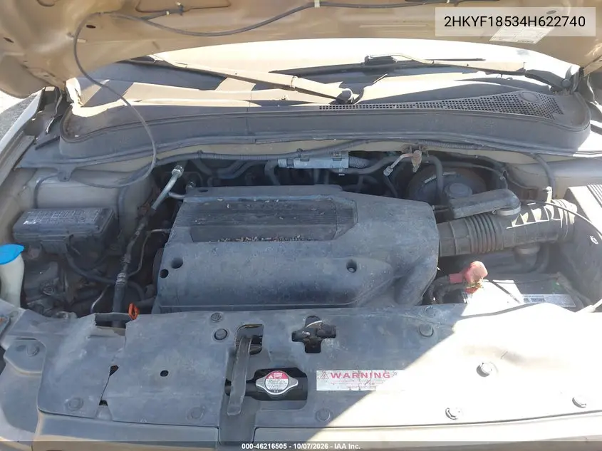 2004 HONDA PILOT VIN 2HKYF18534H622740 — фото 10