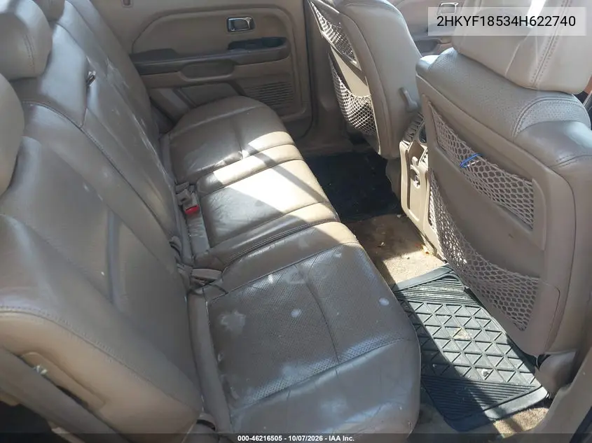 2004 HONDA PILOT VIN 2HKYF18534H622740 — фото 8