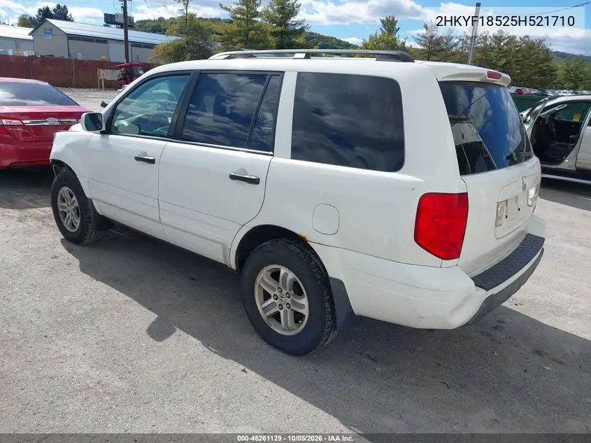 2005 HONDA PILOT VIN 2HKYF18525H521710 — фото 3