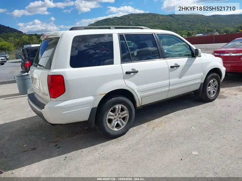2005 HONDA PILOT VIN 2HKYF18525H521710 — фото 4