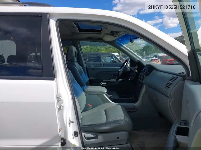 2005 HONDA PILOT VIN 2HKYF18525H521710 — фото 5