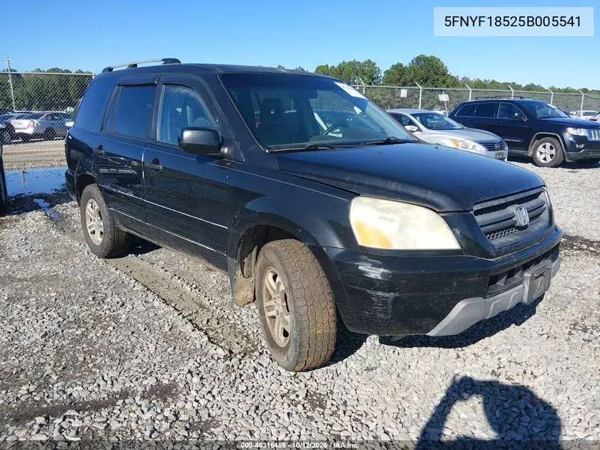 HONDA PILOT 2005, VIN 5FNYF18525B005541