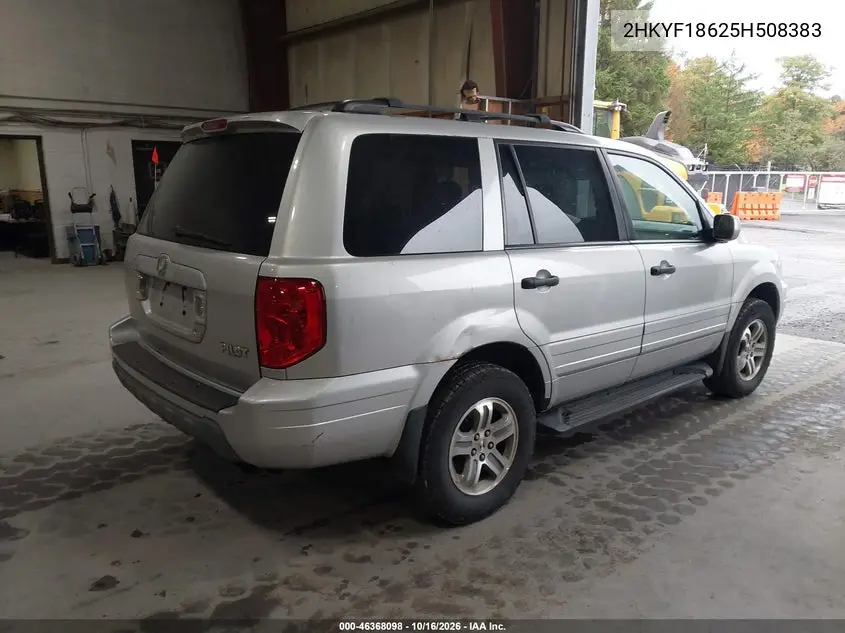 2005 HONDA PILOT VIN 2HKYF18625H508383 — фото 4