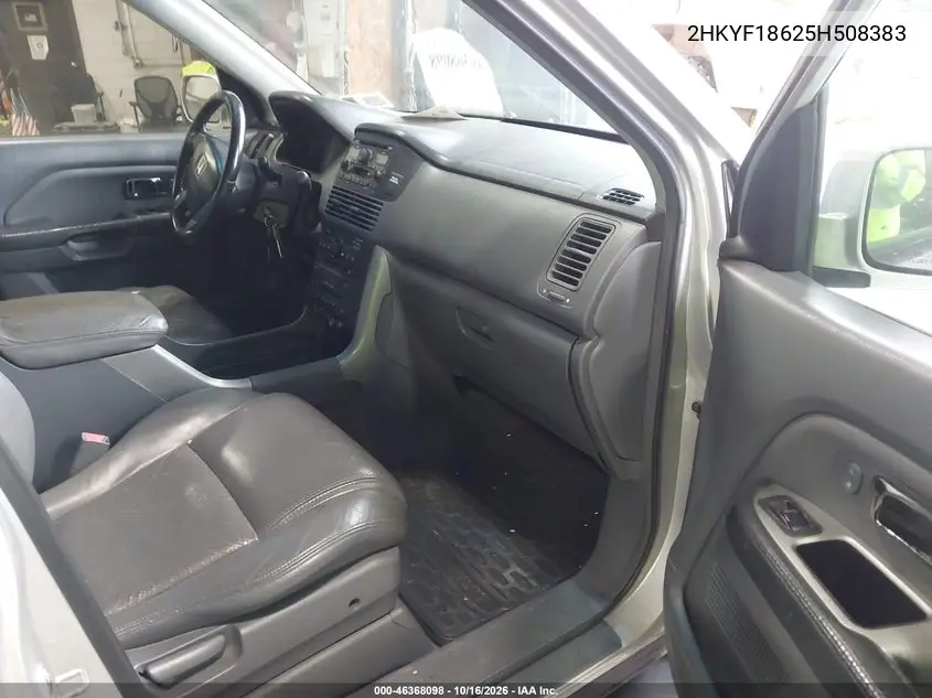 2005 HONDA PILOT VIN 2HKYF18625H508383 — фото 5