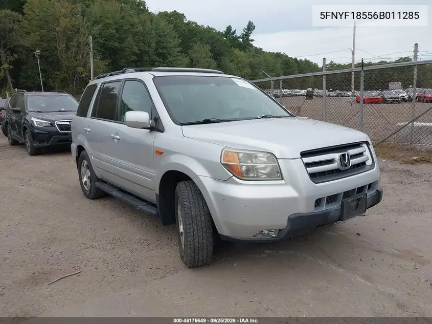 HONDA PILOT 2006, VIN 5FNYF18556B011285