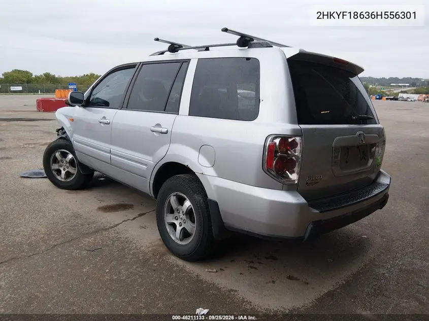 2006 HONDA PILOT VIN 2HKYF18636H556301 — фото 3