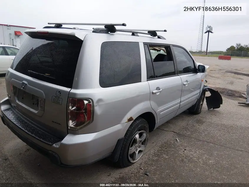 2006 HONDA PILOT VIN 2HKYF18636H556301 — фото 4