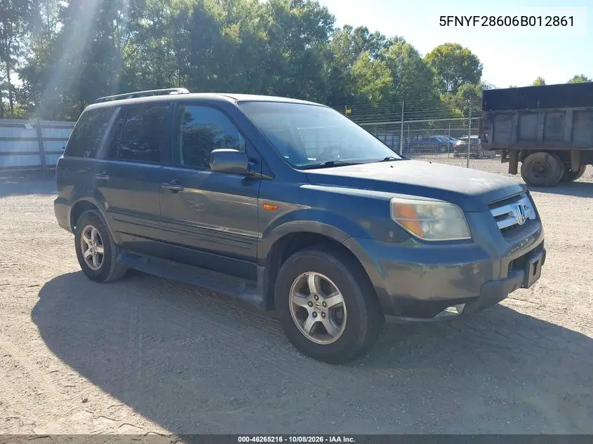 HONDA PILOT 2006, VIN 5FNYF28606B012861
