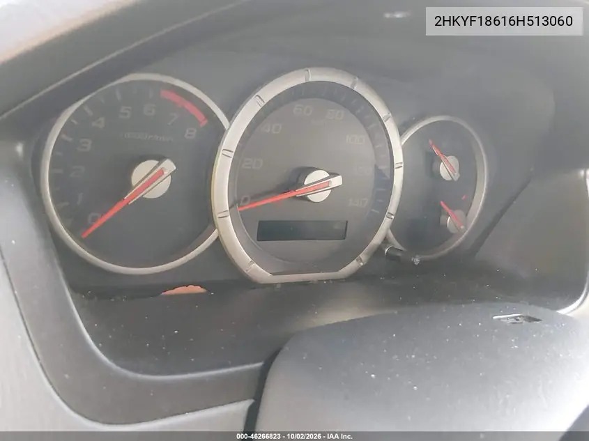 2006 HONDA PILOT VIN 2HKYF18616H513060 — фото 7