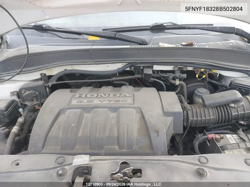 2008 HONDA PILOT VIN 5FNYF18328B502804 — фото 10