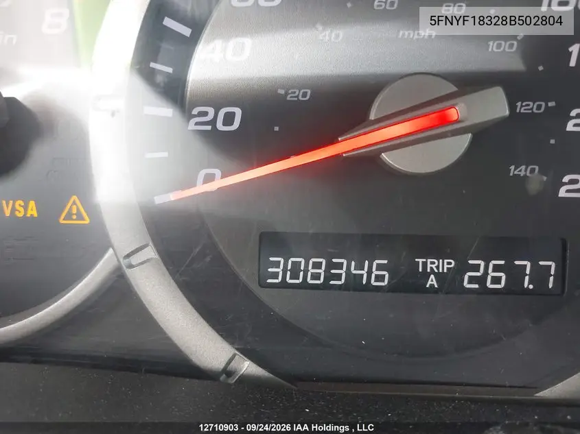 2008 HONDA PILOT VIN 5FNYF18328B502804 — фото 15
