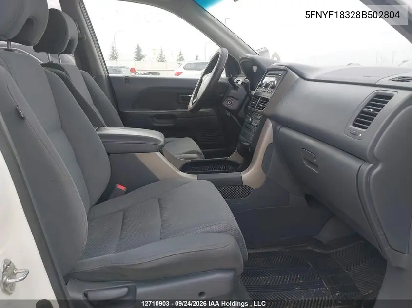 2008 HONDA PILOT VIN 5FNYF18328B502804 — фото 5