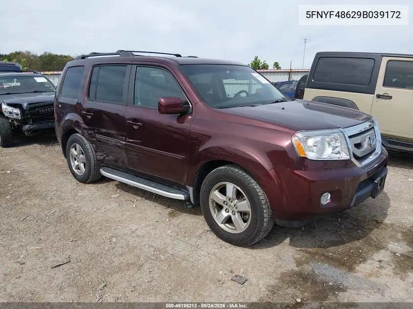HONDA PILOT 2009, VIN 5FNYF48629B039172