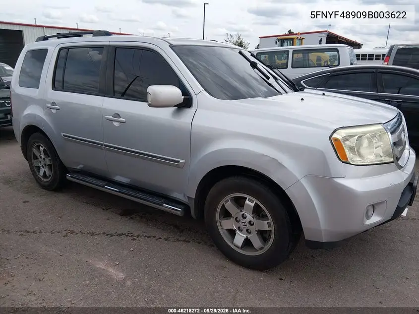 HONDA PILOT 2009, VIN 5FNYF48909B003622