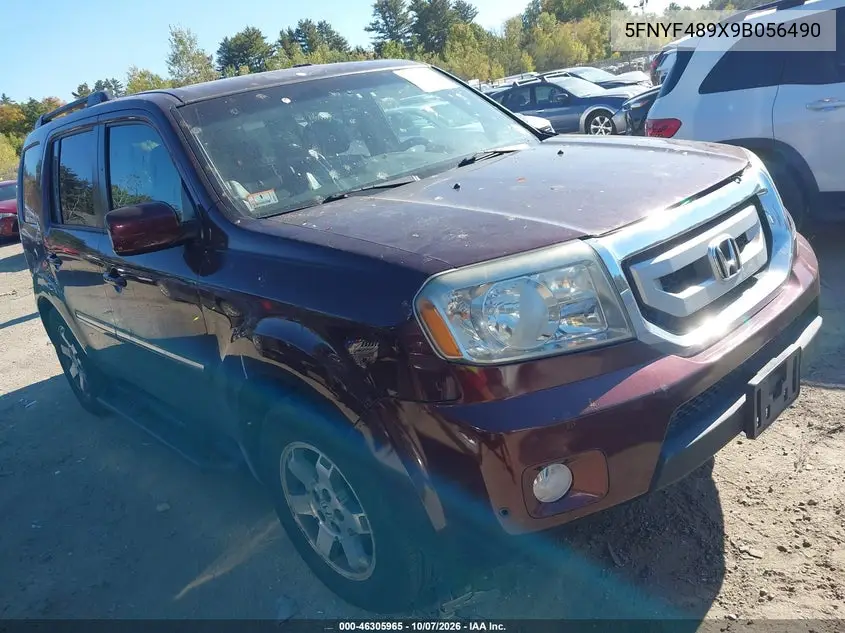 HONDA PILOT 2009, VIN 5FNYF489X9B056490