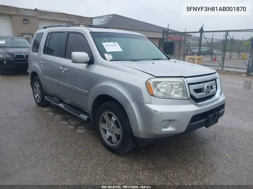 HONDA PILOT 2010, VIN 5FNYF3H81AB001870