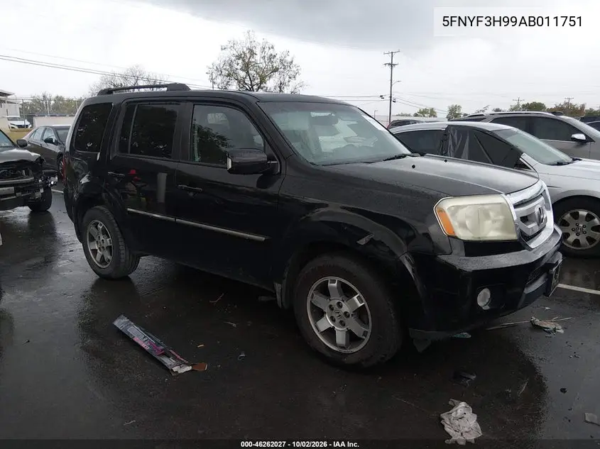 HONDA PILOT 2010, VIN 5FNYF3H99AB011751