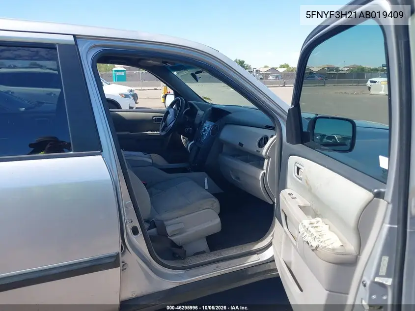 2010 HONDA PILOT VIN 5FNYF3H21AB019409 — фото 5