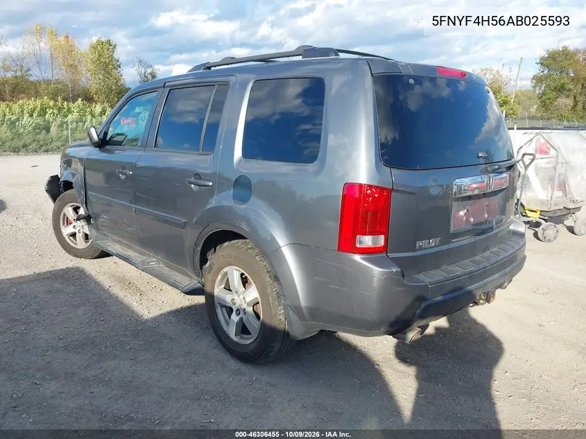 2010 HONDA PILOT VIN 5FNYF4H56AB025593 — фото 3
