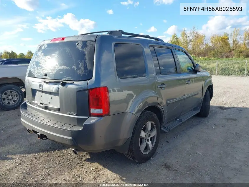 2010 HONDA PILOT VIN 5FNYF4H56AB025593 — фото 4