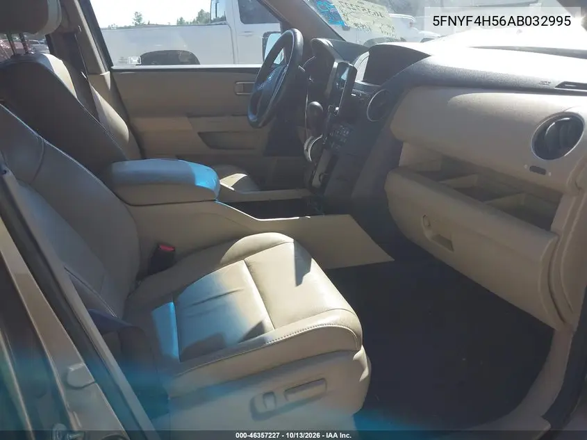 2010 HONDA PILOT VIN 5FNYF4H56AB032995 — фото 5