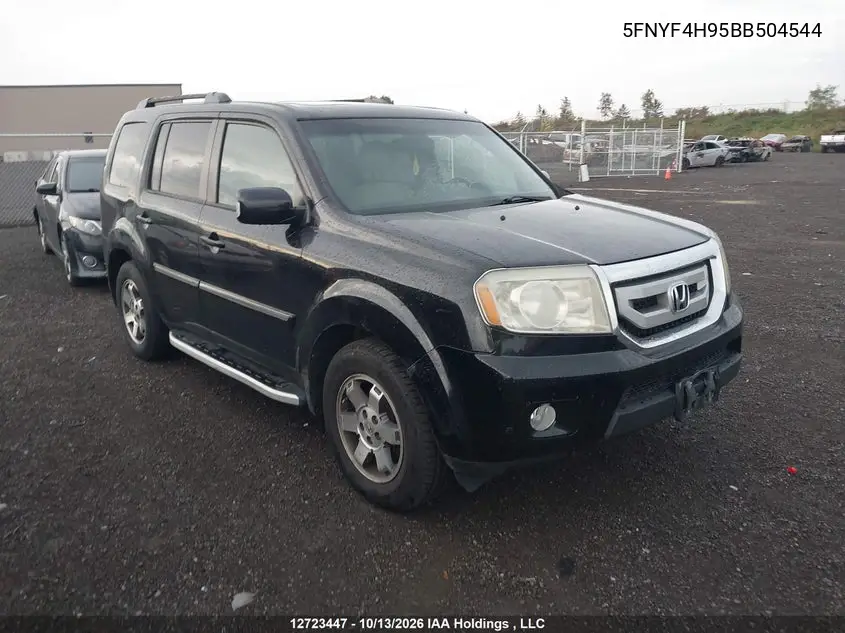 HONDA PILOT 2011, VIN 5FNYF4H95BB504544
