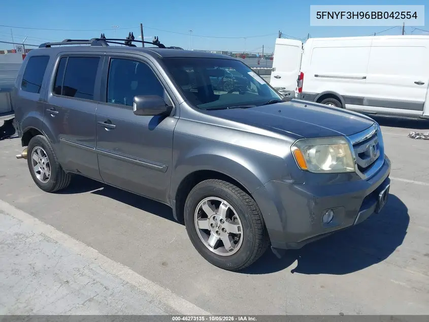 HONDA PILOT 2011, VIN 5FNYF3H96BB042554