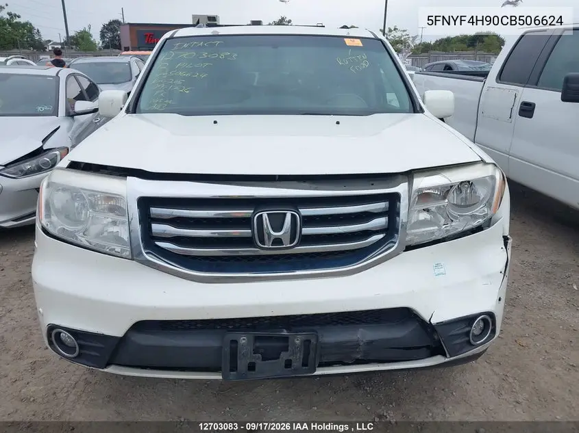 2012 HONDA PILOT VIN 5FNYF4H90CB506624 — фото 12