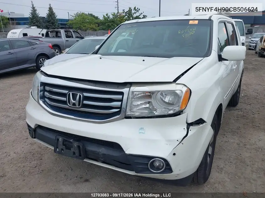 2012 HONDA PILOT VIN 5FNYF4H90CB506624 — фото 2