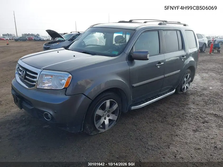 2012 HONDA PILOT VIN 5FNYF4H99CB506069 — фото 2