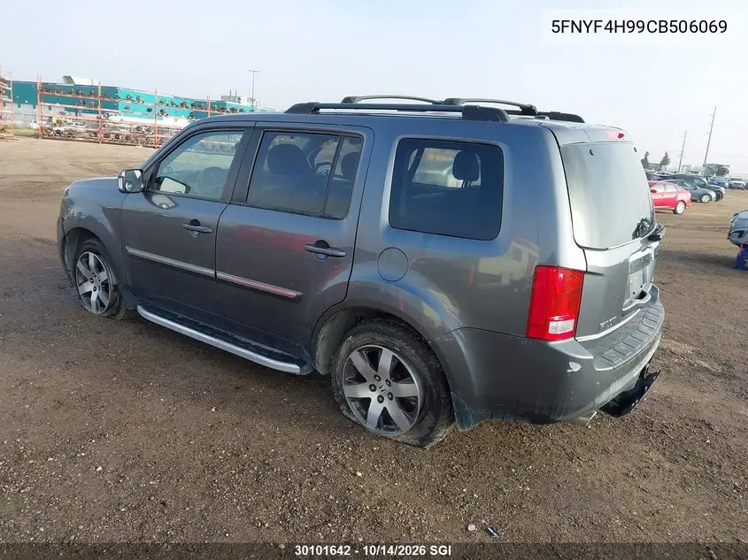 2012 HONDA PILOT VIN 5FNYF4H99CB506069 — фото 3