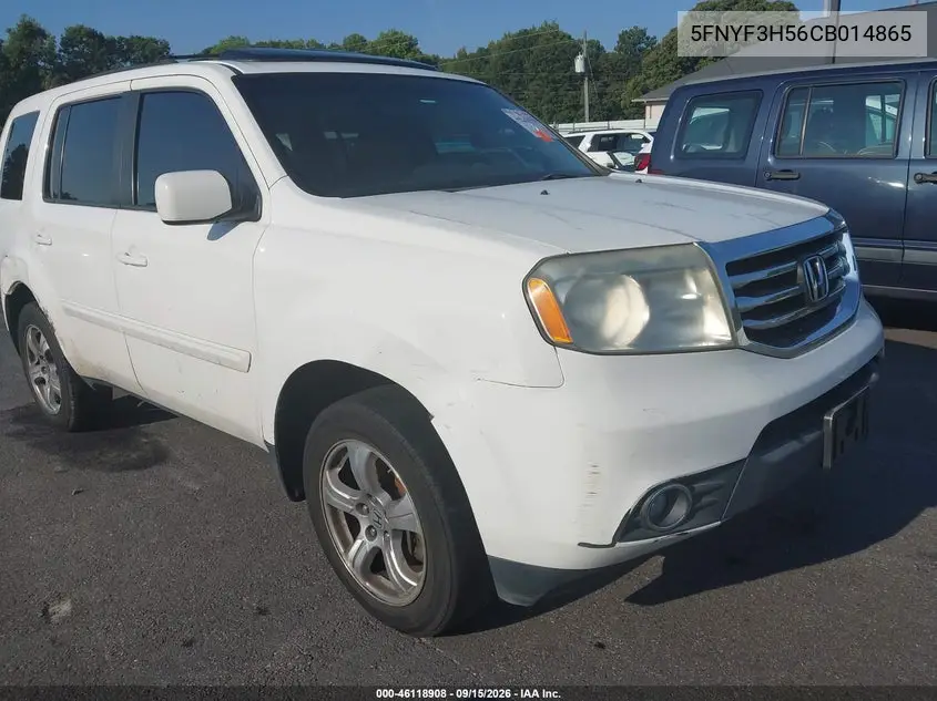 HONDA PILOT 2012, VIN 5FNYF3H56CB014865