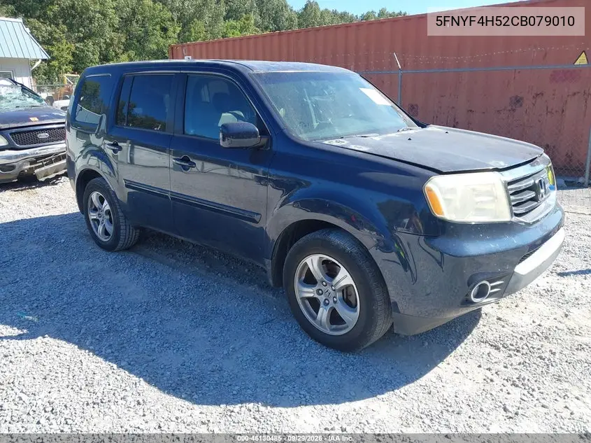HONDA PILOT 2012, VIN 5FNYF4H52CB079010